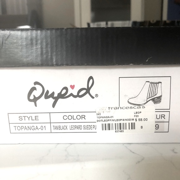 Qupid Topanga Chelsea Booties - SZ 8 - Leopard - Picture 10 of 11